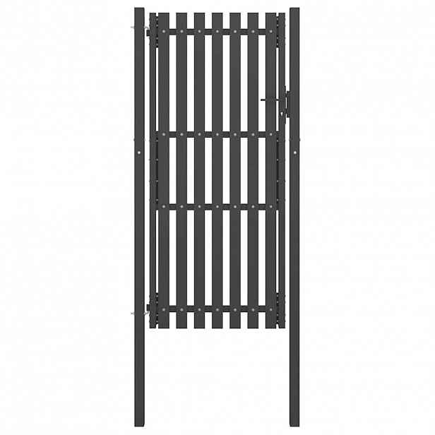 vidaXL Zahradní plotová branka ocelová 100 x 200 cm antracitová