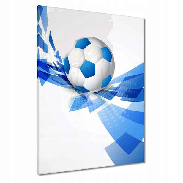 Obrazy 60x80 Modrý fotbal