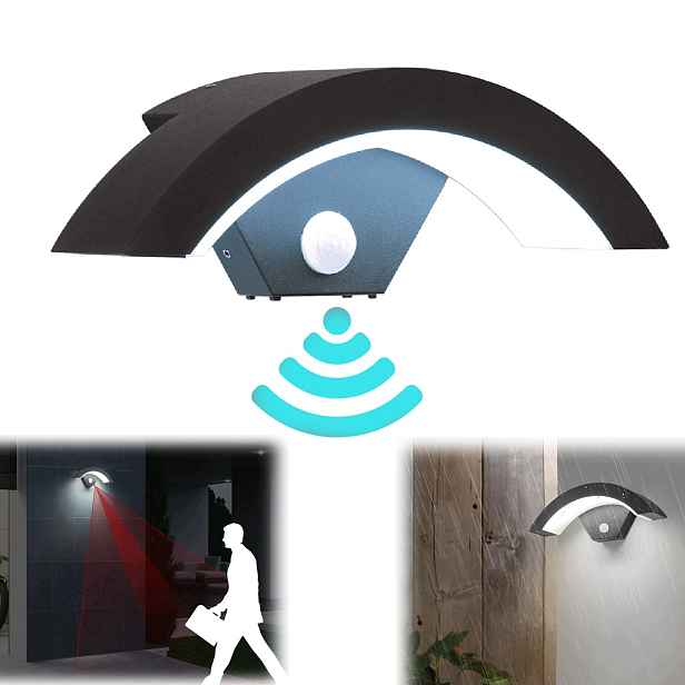 Venkovní nástěnné svítidlo, fasádní lampa, Senzor Pohybu, 18W