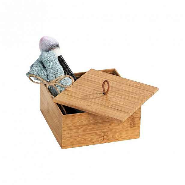 Bambusový box s víkem Wenko Terra, šířka 15 cm