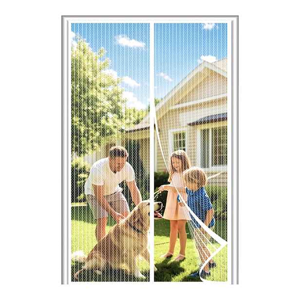 Moskytiéra na dveře závěs proti mouchám 140x200 bez