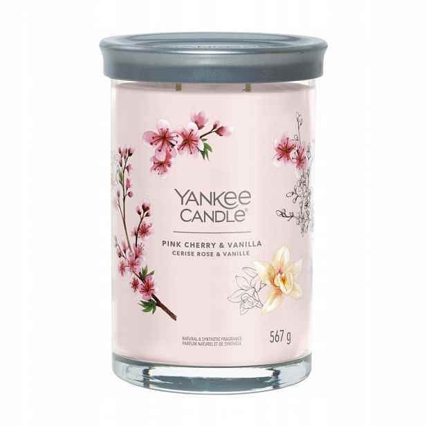 Pink Cherry & Vanilla – Yankee Candle – svíčka tumbler se dvěma knoty