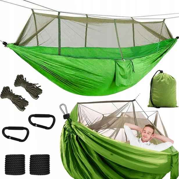 Přežití 250x140 cool dvoulůžkový turistický hammak s moskytiérou