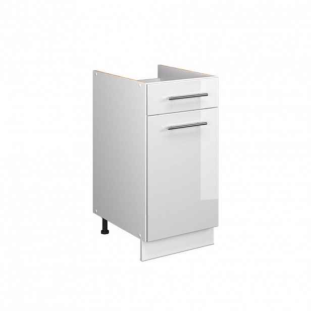 Vicco SPODNÍ SKŘÍŇKA PRO DŘEZ/VARNOU DESKU Fame-Line, Bílá vysoký lesk/Bílá, 40 cm bez pracovní desky