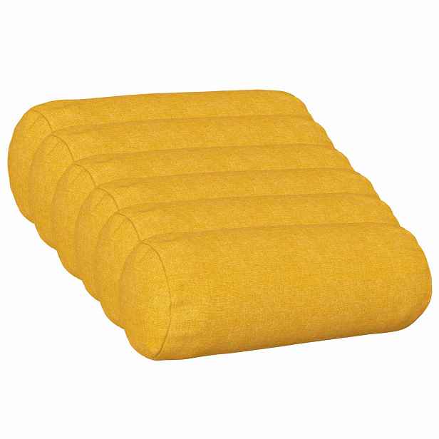 vidaXL Povlak na polštář 6 ks HEERLEN Světlá žlutá Ø 15 x 40 cm Textil