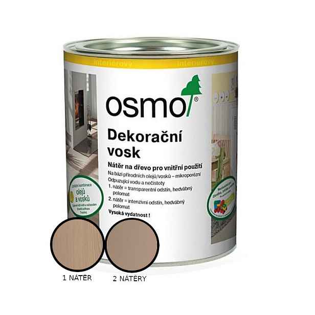 Vosk dekorační Osmo 3132 šedobéžový 0,75 l