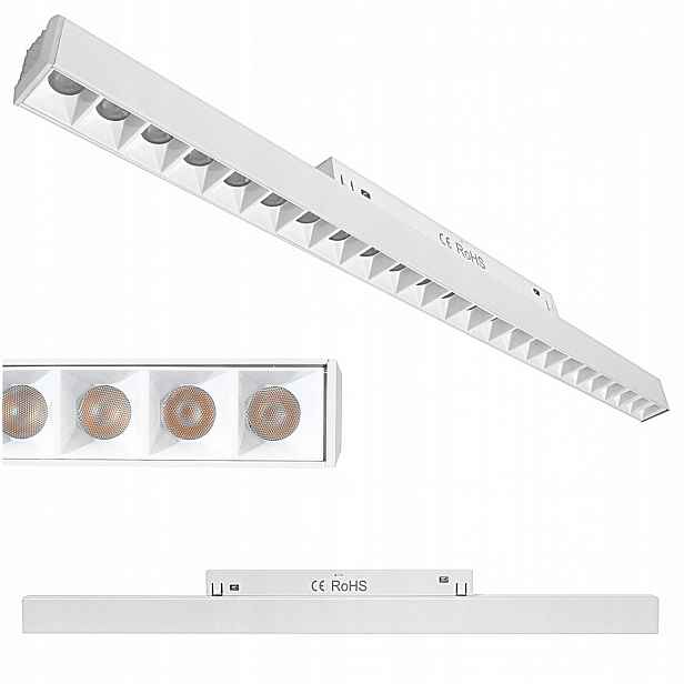 Led Lampa S Diodami Pro Magnetické Lišty 24W Bílá, Montáž Na Magnet Cct