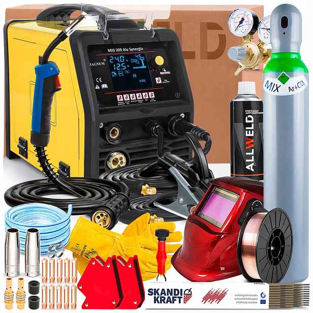 Poloautomatický Magnum Mig 209 Alu 230V 200A Tig Lift Synergie Lutosvařování