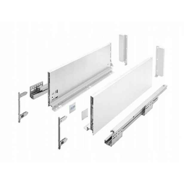 Šuplík Gtv Axis Pro Vysoká L400 H167 Bílá S Tlumením Dovírání Plný Výsuv 40 Kg