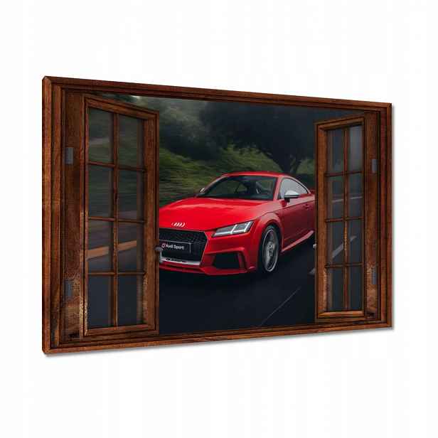Obrazy 90x60 Červené Audi Auto