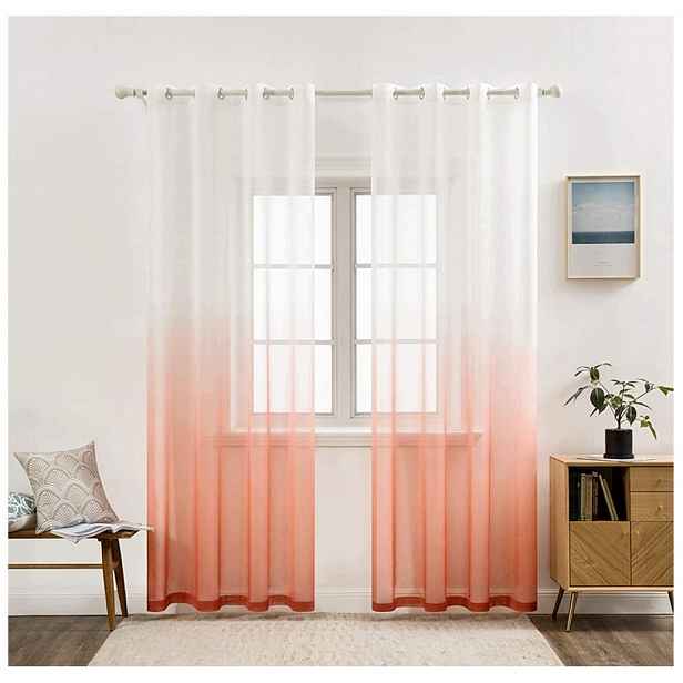 Voálové záclony ombre do obývacího pokoje ložnice na průchodkách 140 x 215 cm 2x