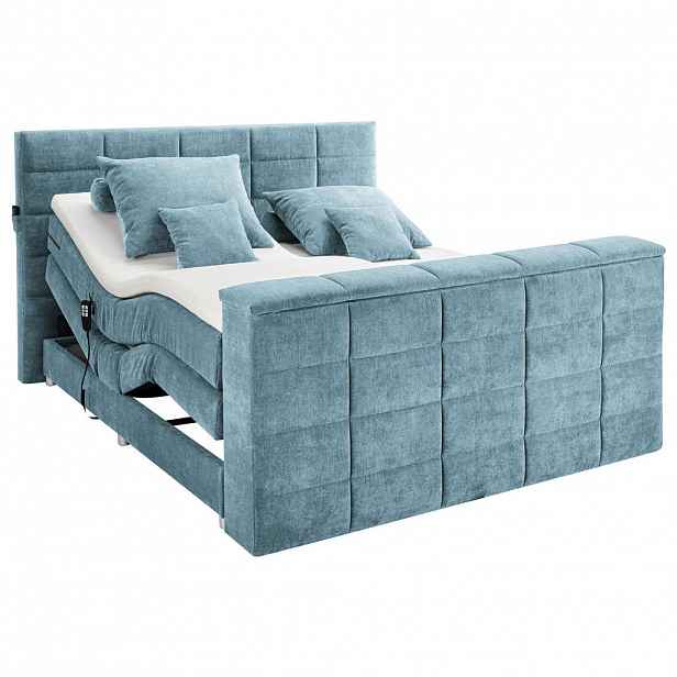 Carryhome POSTEL BOXSPRING, 180/200 cm, modrá