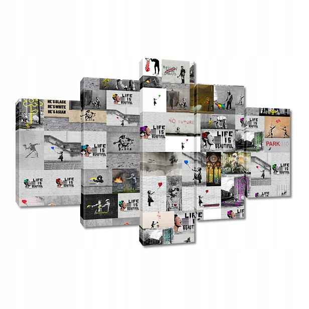 Obraz 150x105 Mix Banksy