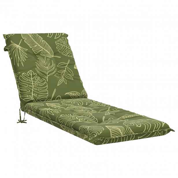 vidaXL Polštář na lehátko GEMERT 100% polyester Listový design