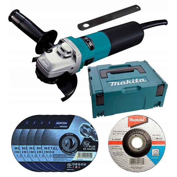 Bruska 125/1400W 5-rychlostní Makita MakPac Bonus
