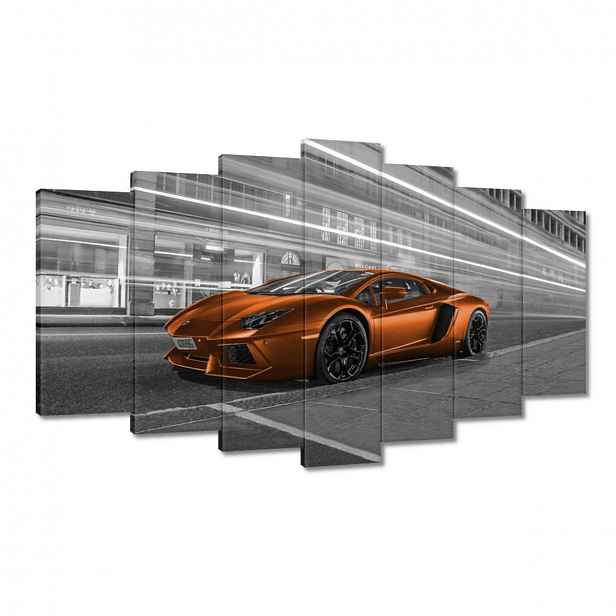 Obrazy 140x80 Oranžová fura