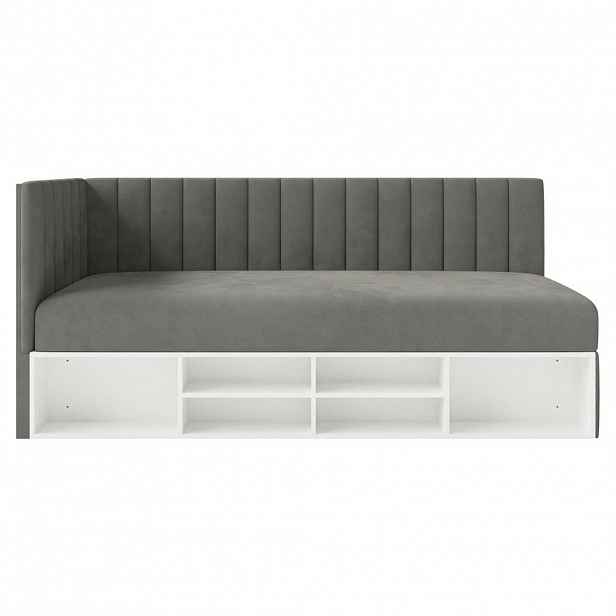 Selsey POSTEL PRO MLÁDEŽ Ventrio tmavě šedá sametový potah Easy-Clean 90x200 cm