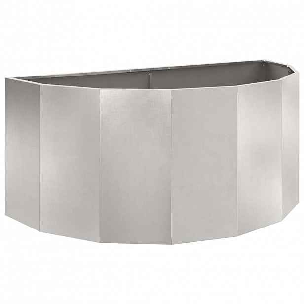 vidaXL Truhlík Stříbrná 120 x 60 x 50 cm Nerezová ocel