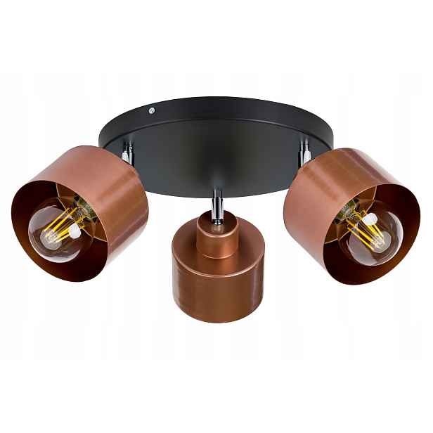 Lampa stropní svítidlo pohyb stropní lustr loft kov měď