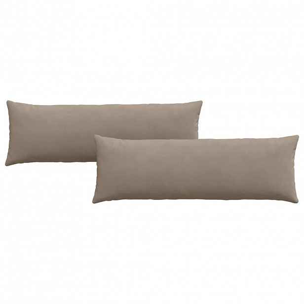 vidaXL Pohovkové polštáře 2 ks textil Taupe 120 x 40 cm
