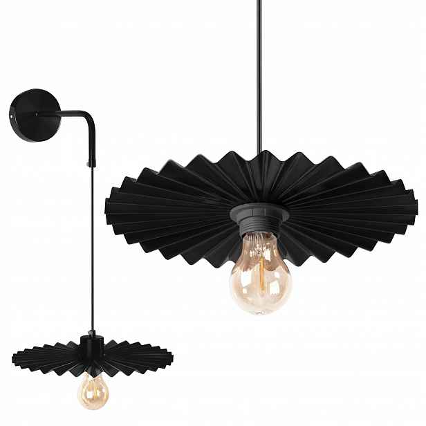 Nástěnná Lampa Industriální Kovová Černá 30 cm