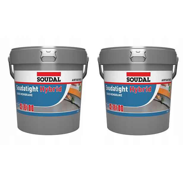 Soudal Soudatight Hybrid Membrána proti dešti a plynům 6 kg šedá 2ks