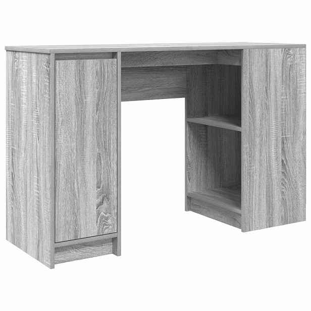 vidaXL Psací stůl šedý sonoma 120x42x76 cm kompozitní dřevo