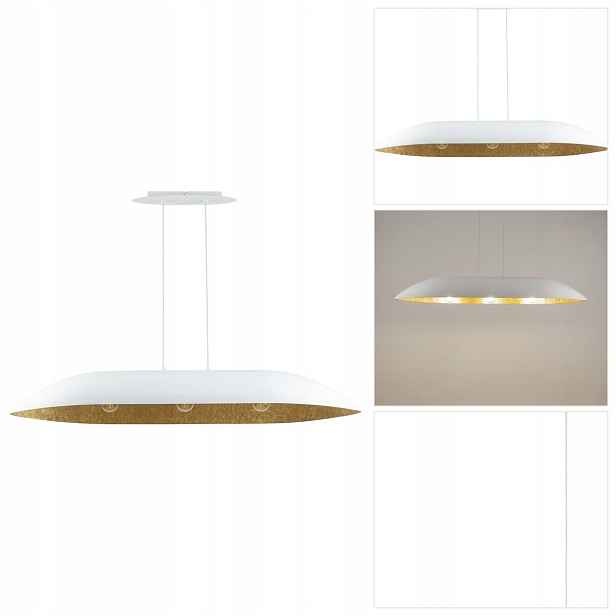 Závěsná lampa zlatá Gondola 3 moderní nad bar v kuchyni Sigma Lighting