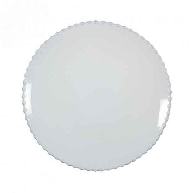 Bílý kameninový dezertní talíř Costa Nova Pearl, ⌀ 22 cm