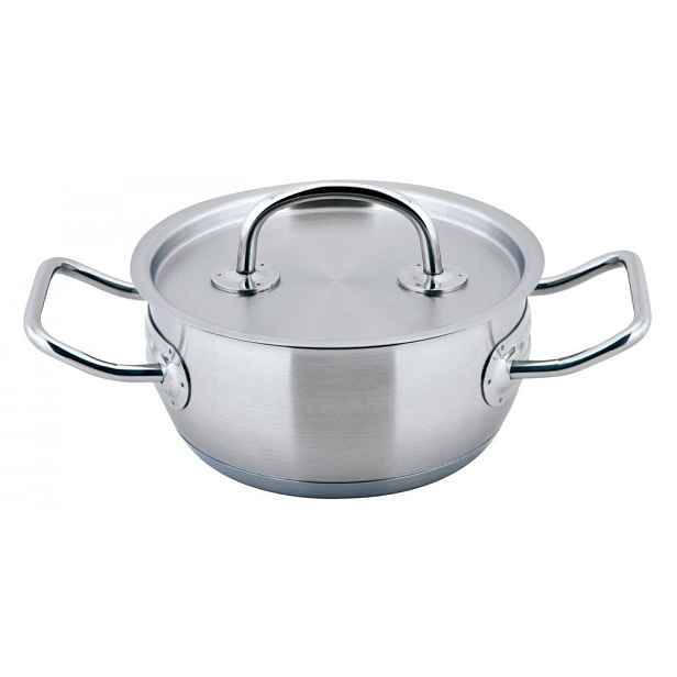 CS SOLINGEN Kastrol s poklicí nerezová ocel 1 l / pr. 16 x 7,5 cm PRO-X CS-043117