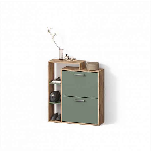 Livinity® BOTNÍK Ortello Dub Goldkraft/zelená 80 x 90 cm