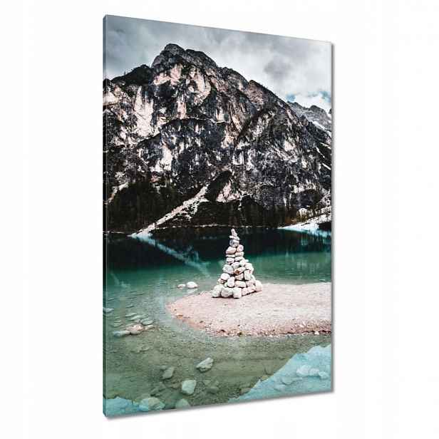 Obrazy 80x120 Horská krajina s jezerem