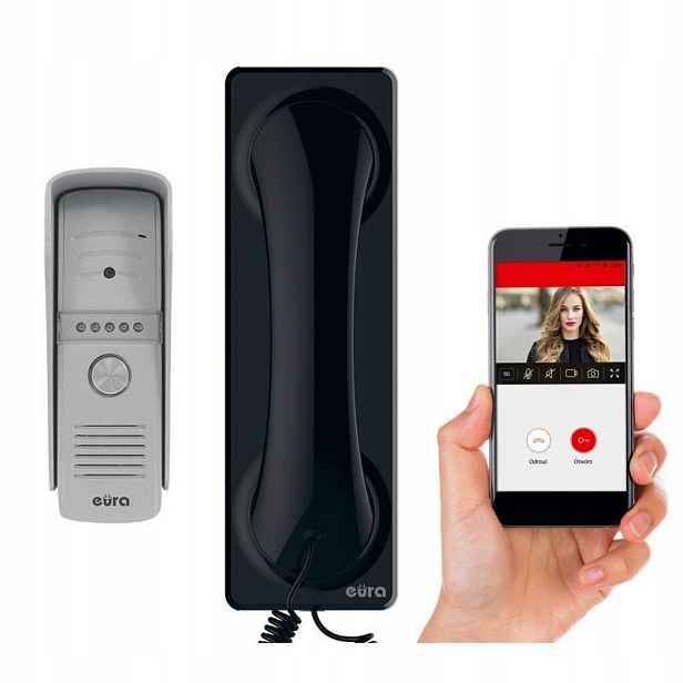 Rodinný videotelefon Eura Proxima VDP-50A3 černý WiFi