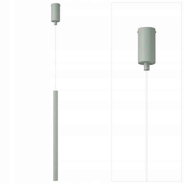 Závěsná lampa Sopel zelená, nastavitelná nad bar v kuchyni Sigma Lighting