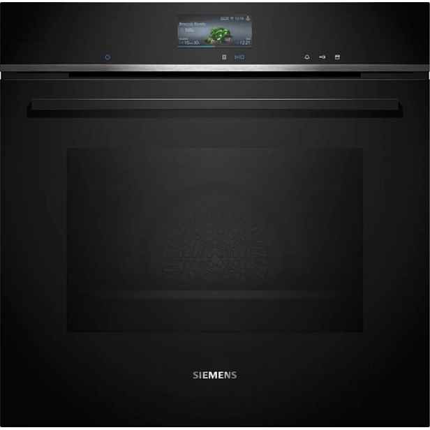 Siemens iQ700 Vestavná trouba s přídavnou párou 60 x 60 cm černá HR736G1B1