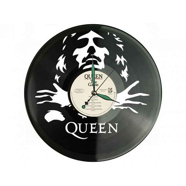 Queen Dárek Originální dekorace do domu Hodiny z vinylové desky