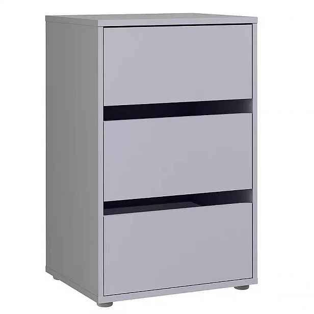 Kasvo TWIST- komoda 3z (K25) 980-2023/001 šedá