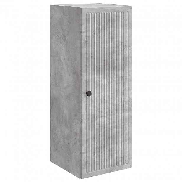 vidaXL Nástěnná skříň Betonově šedá 33 x 34,5 x 90 cm Kompozitní dřevo