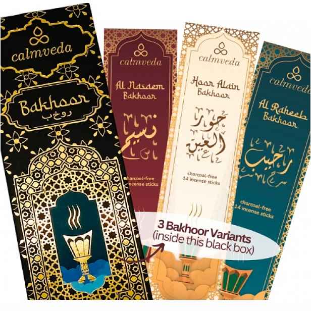 Vonné Tyčinky Arabic Bakhoor Oud – 3 Varianty Vůně (42 Ks