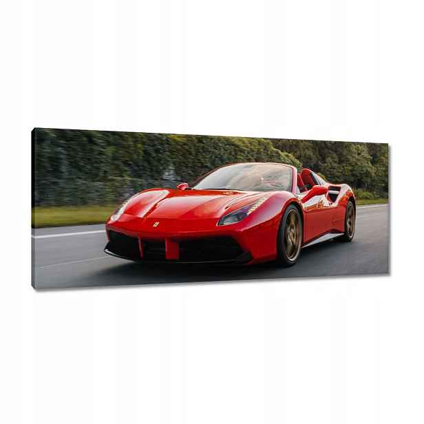 Obrazy 100x40 Červené Ferrari Cesta