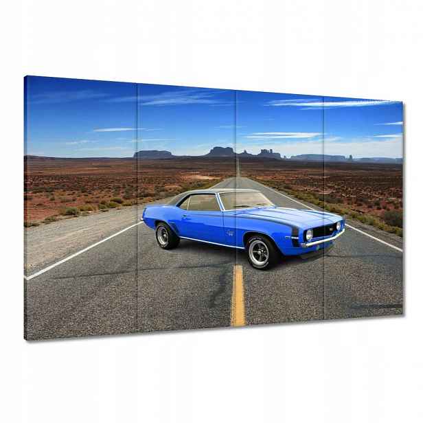 Obrazy 120x80 Modrý Chevrolet Ss