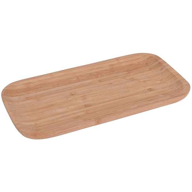 Excellent Houseware Bambusový servírovací tác Bambilion 25x13 cm hnědý