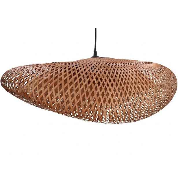 Velké závěsné svítidlo z bambusového výpletu 40W E27 IP20 Anvo Timaru 68x52x20 cm