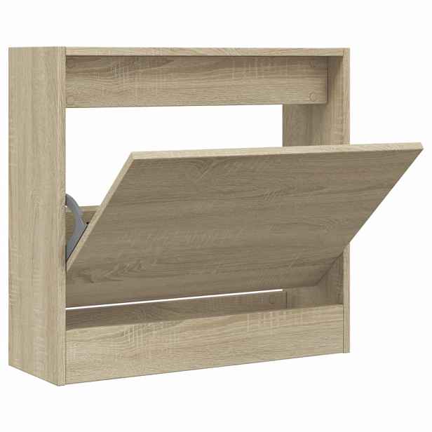 vidaXL Botník dub sonoma 60 x 21 x 57 cm kompozitní dřevo