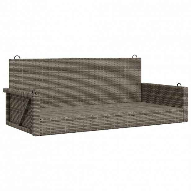 vidaXL Houpací lavice šedá 119 x 56 x 48 cm polyratan