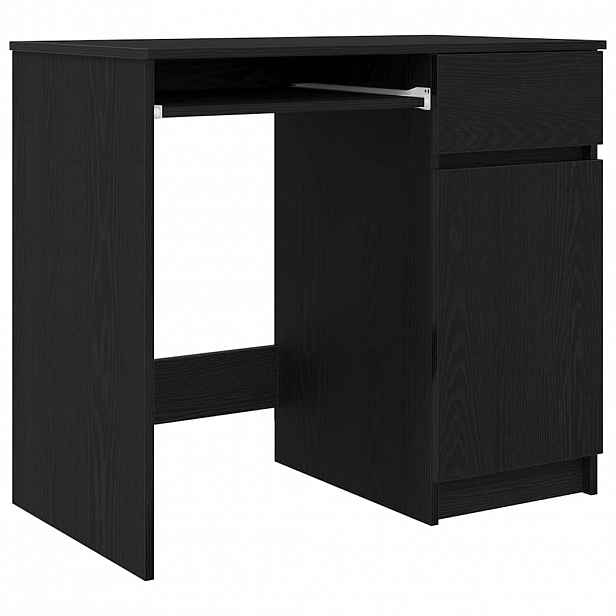 vidaXL Psací stůl Černý dub 86x49x76 cm Dřevěné konstrukce