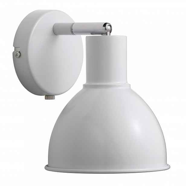 Nástěnné svítidlo otočné bílé Pop E27 18W moderní kovové Nordlux