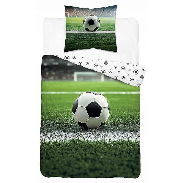 Sada povlečení Fotbal Hřiště 140 x 200 cm bavlna