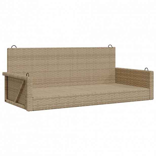 vidaXL Houpací lavice béžová 119 x 56 x 48 cm polyratan