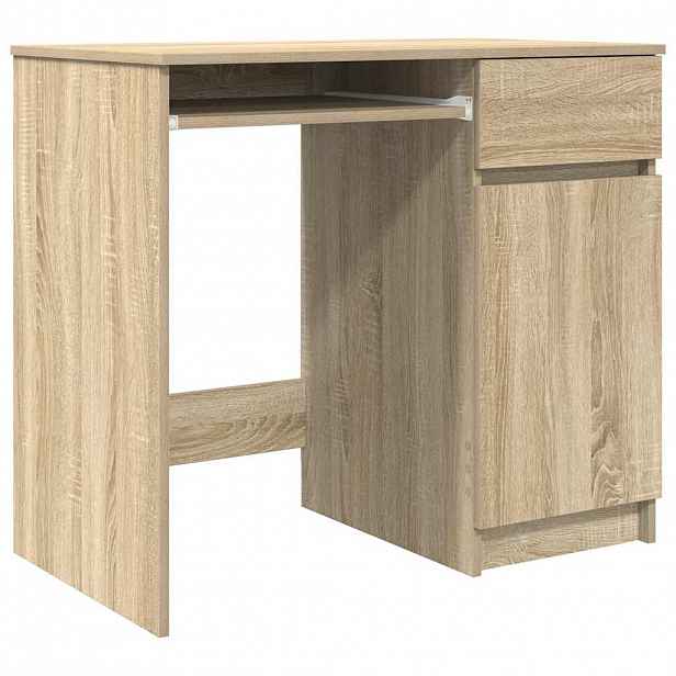 vidaXL Psací stůl dub sonoma 86x49x76 cm kompozitní dřevo